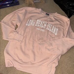 Long Beach Island Pink Sweater small
